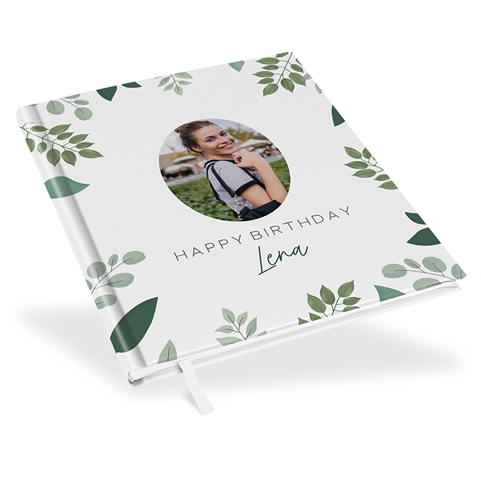 Gästebuch Geburtstag - Greenery "pure greenery"