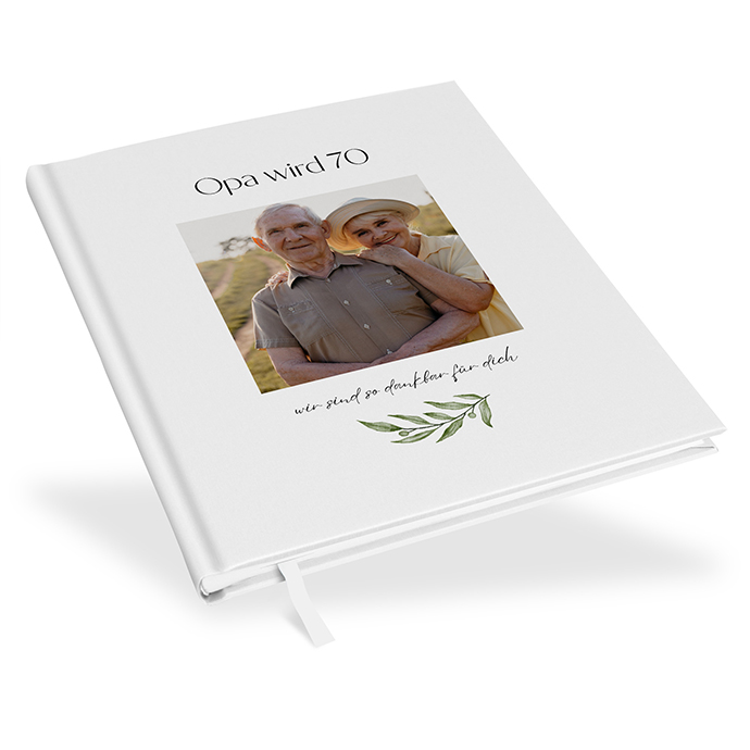 Gästebuch Geburtstag - Minimalistisch "Olivetta"