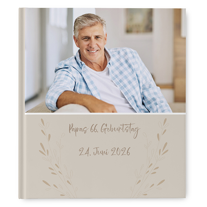 Gästebuch Geburtstag - Vintage "Golden Memories"