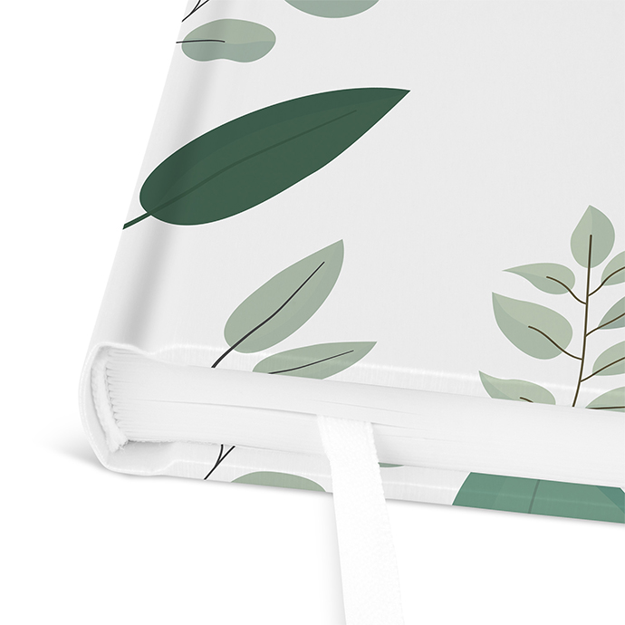 Gästebuch Taufe - Greenery "pure greenery"