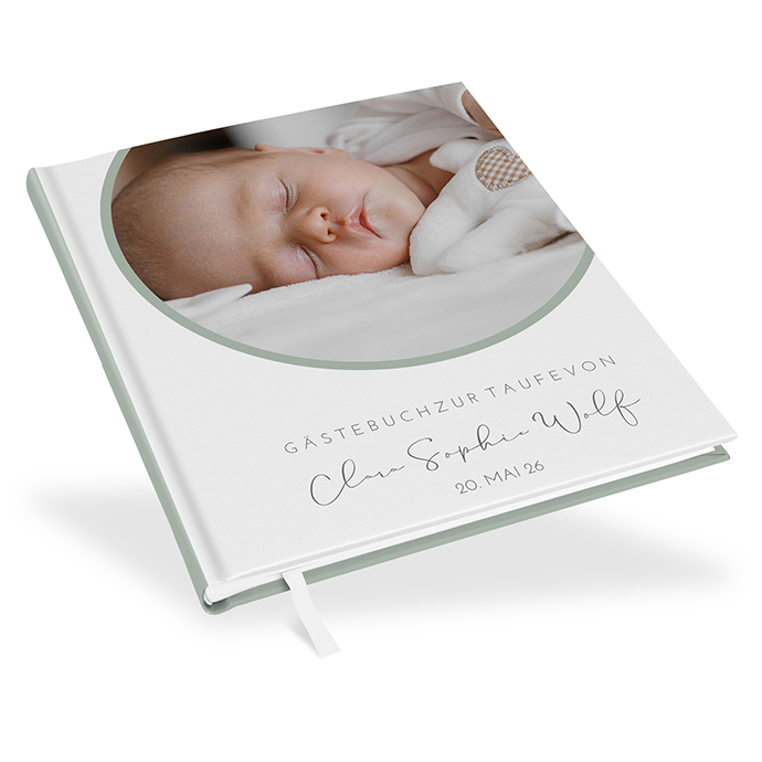 Gästebuch Taufe - Minimalistisch "Florence"