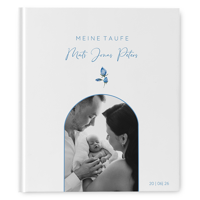 Gästebuch Taufe - Minimalistisch "Kreta"