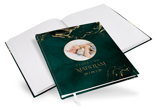 Gästebuch Taufe - Vintage "Velvet Night" - GBT-25001-V-07